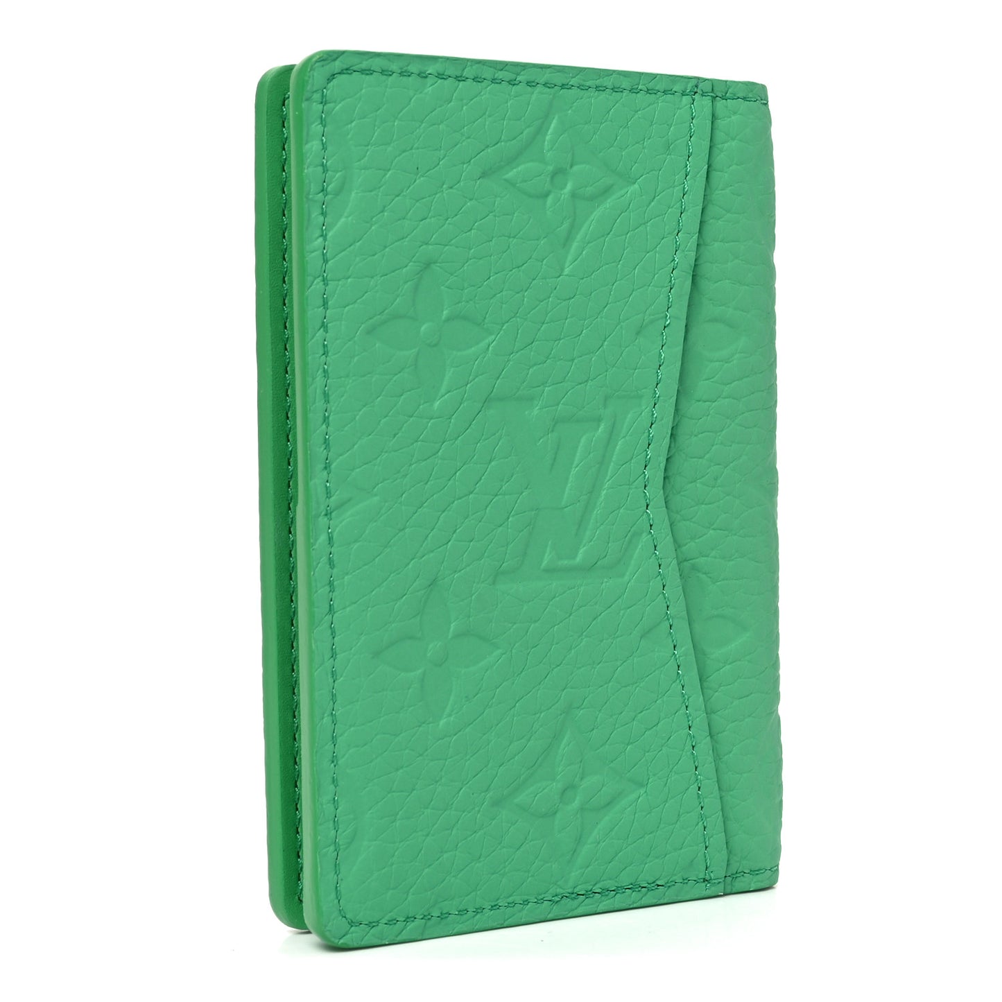 Taurillon Monogram Pocket Organizer Bamboo Green