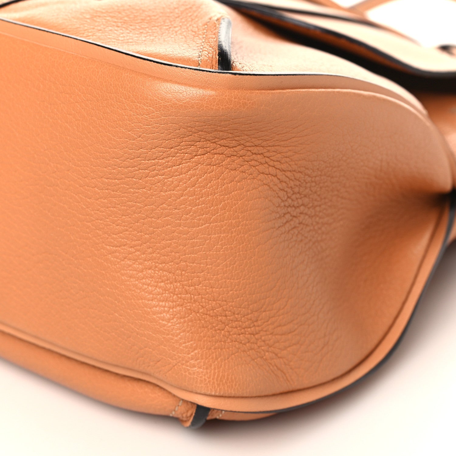 Chloe Grained Lambskin Calfskin Small Lexa Shoulder Bag Mustard Brown 8 of 8