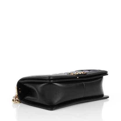 Chanel Lambskin Quilted Medium Boy Flap Black 4 of 9