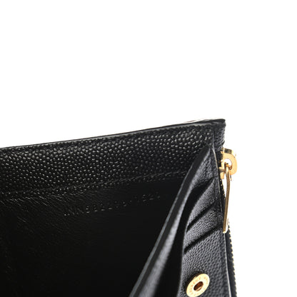 Saint Laurent Grain De Poudre Monogram Bi-Fold Wallet Black 8 of 8