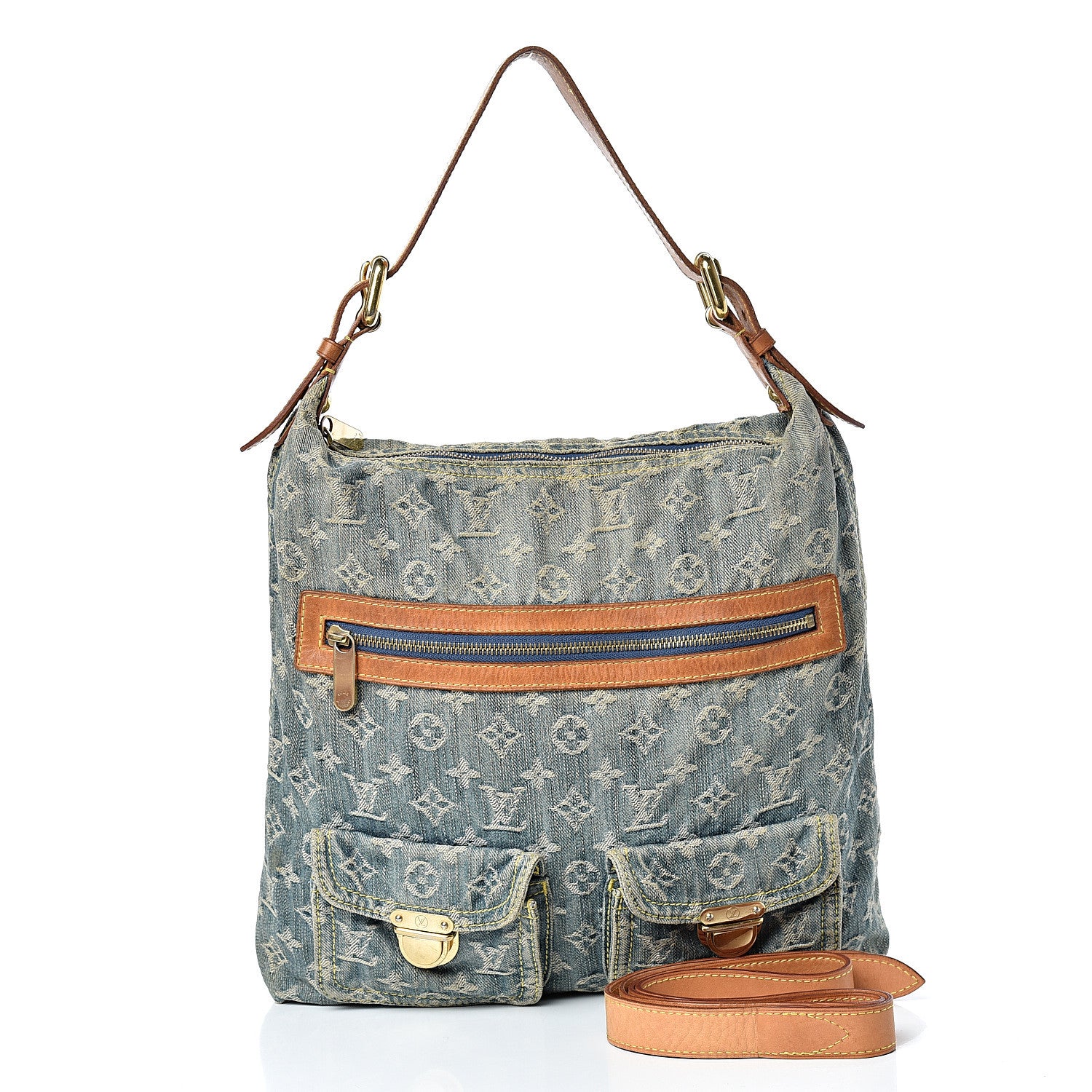 Louis Vuitton Denim Baggy GM Blue 2 of 20