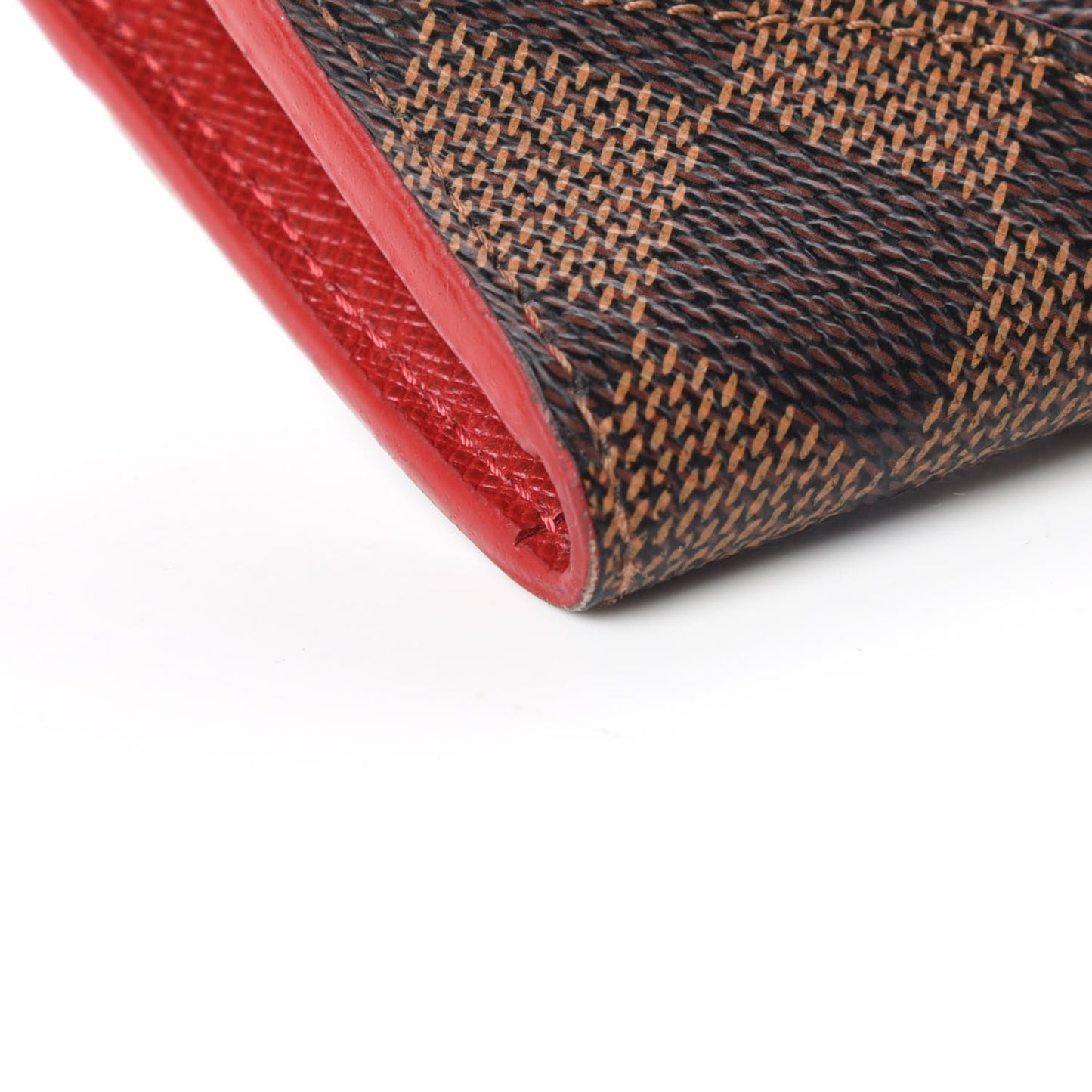 Damier Ebene Caissa Wallet Cherry
