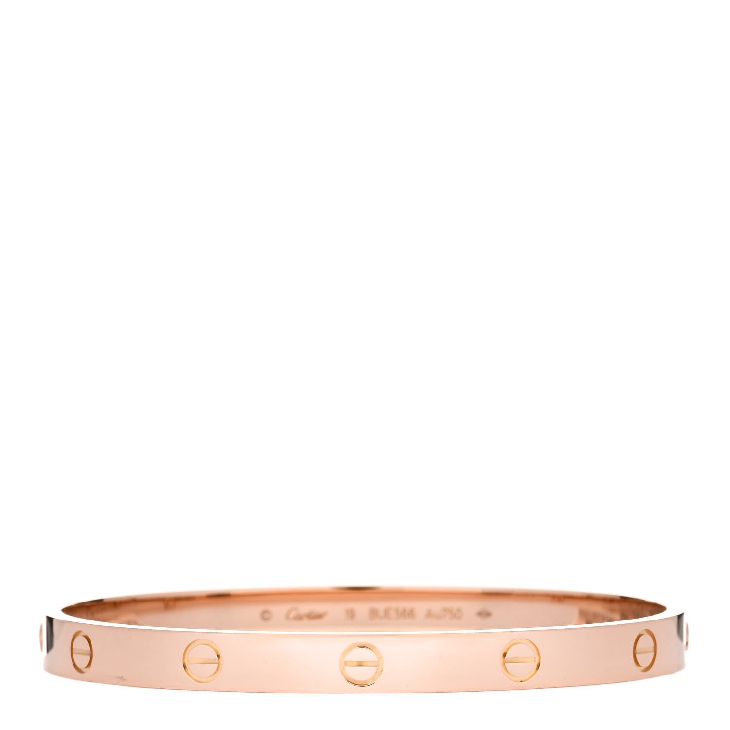 Cartier 18K Pink Gold LOVE Bracelet 19 1 of 7