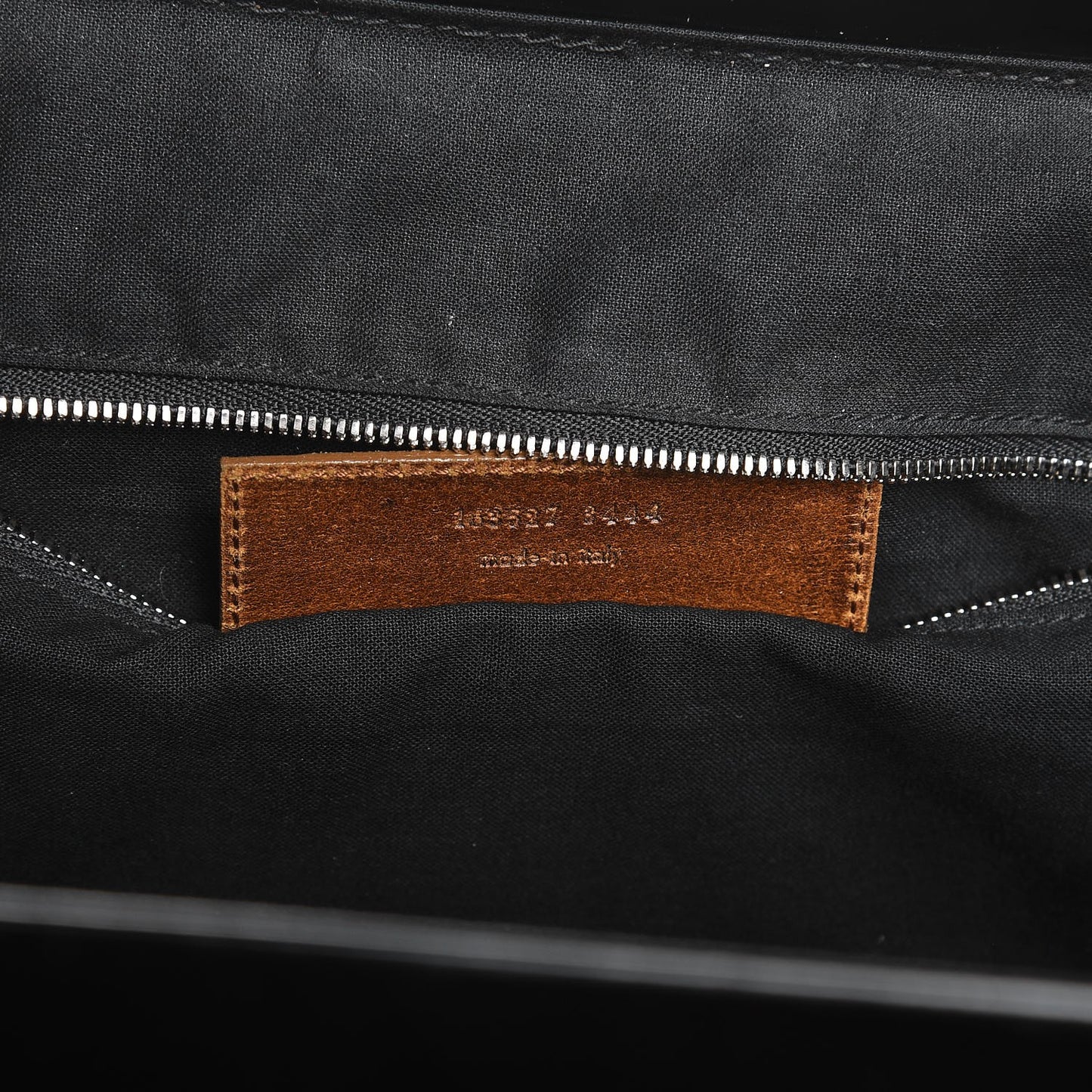 Calfskin Suede Frame Bag Brown Black