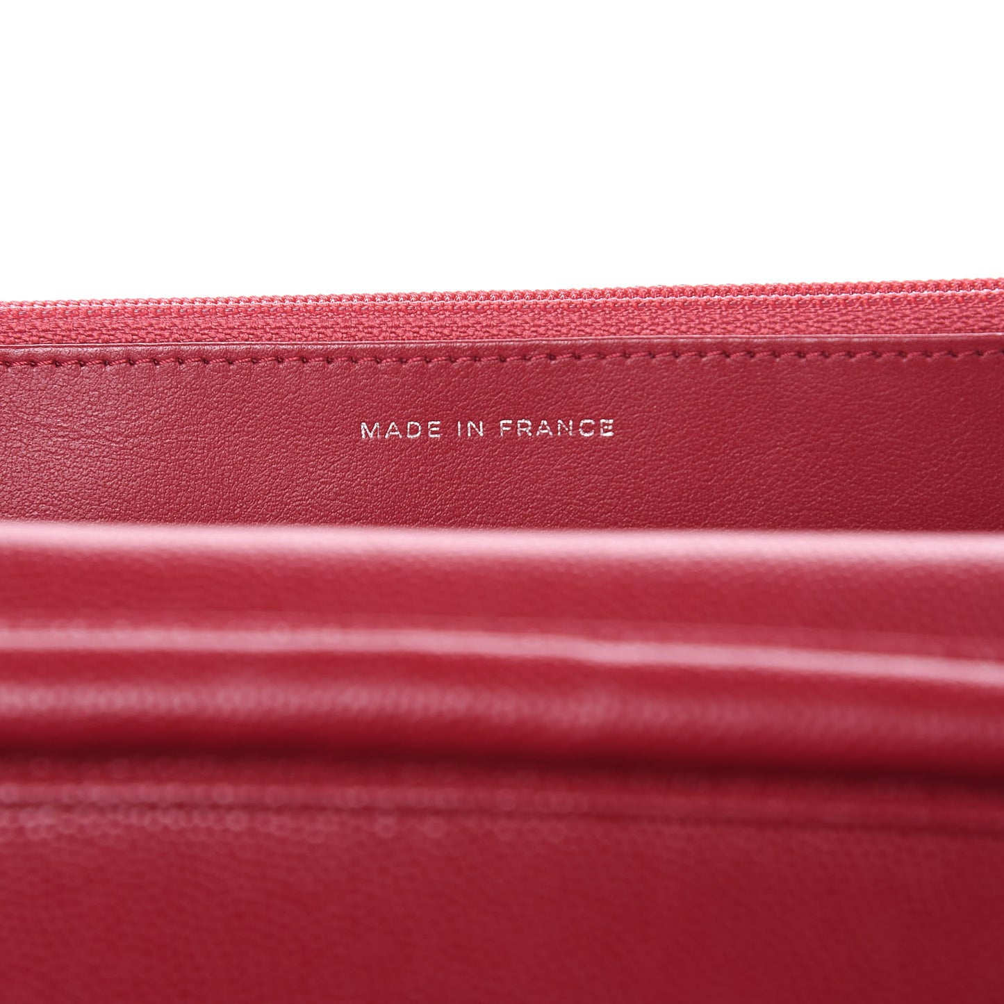 Caviar Quilted Wallet On Chain WOC Dark Pink