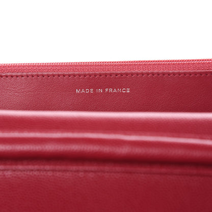 Chanel Caviar Quilted Wallet On Chain WOC Dark Pink 7 of 12