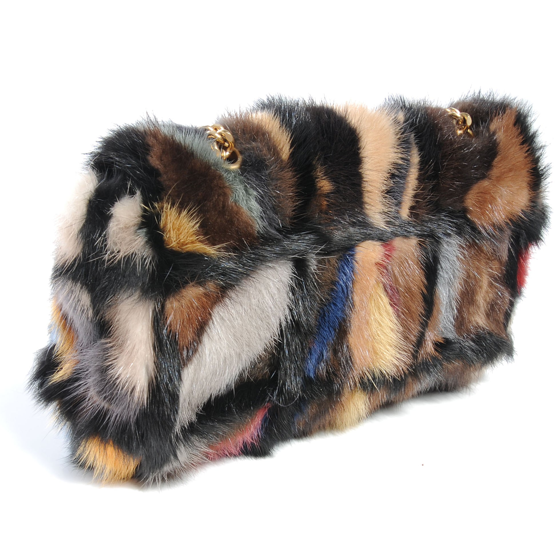 Chanel Multicolor Mink Fur Flap 3 of 8