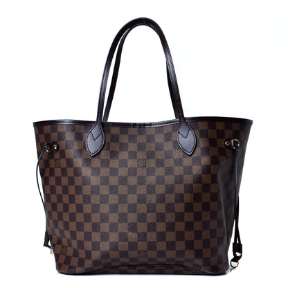 Louis Vuitton Damier Ebene Neo Neverfull MM Rose Ballerine 1 of 3