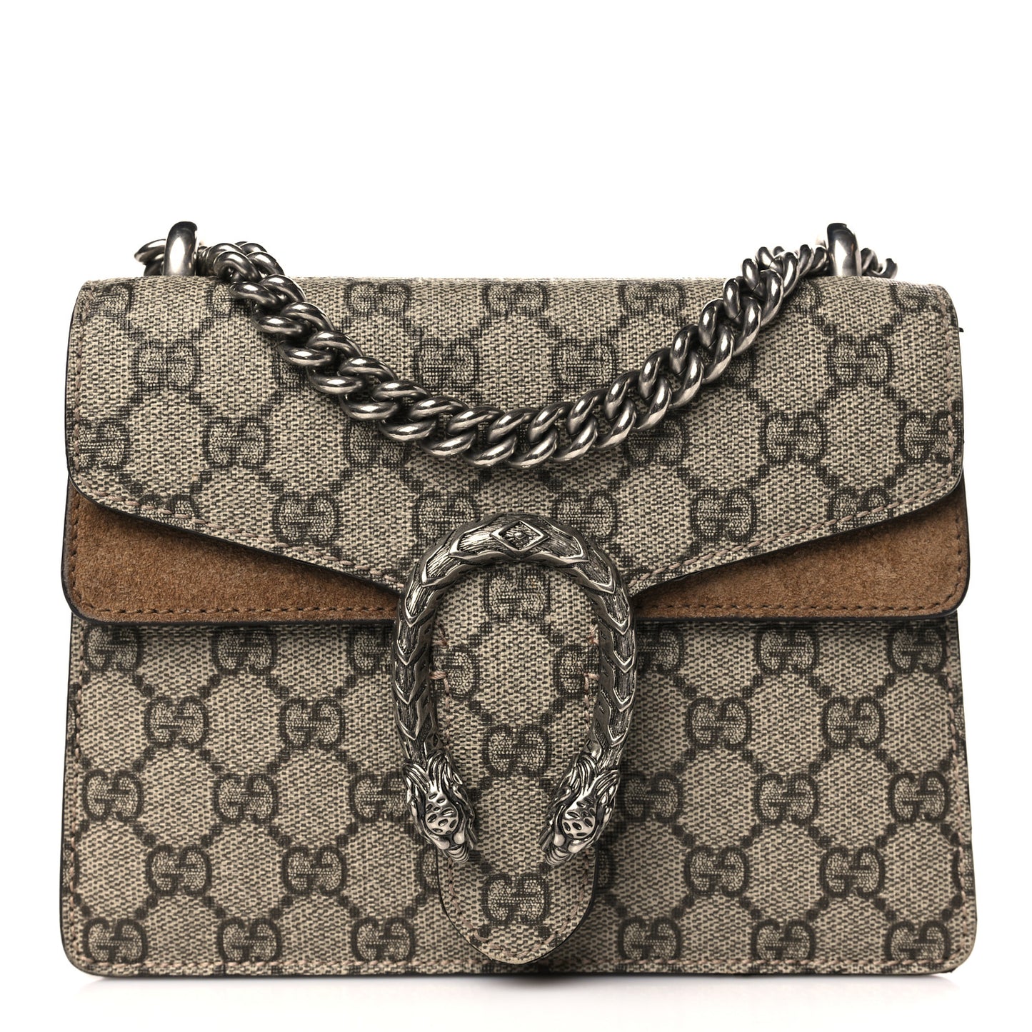 GG Supreme Monogram Mini Dionysus Shoulder Bag Taupe
