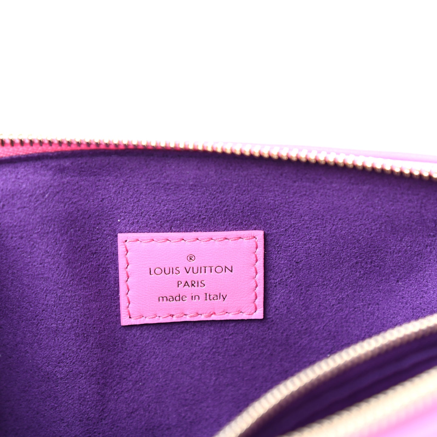 Lambskin Embossed Monogram Vuittamins Coussin PM Rose Violet