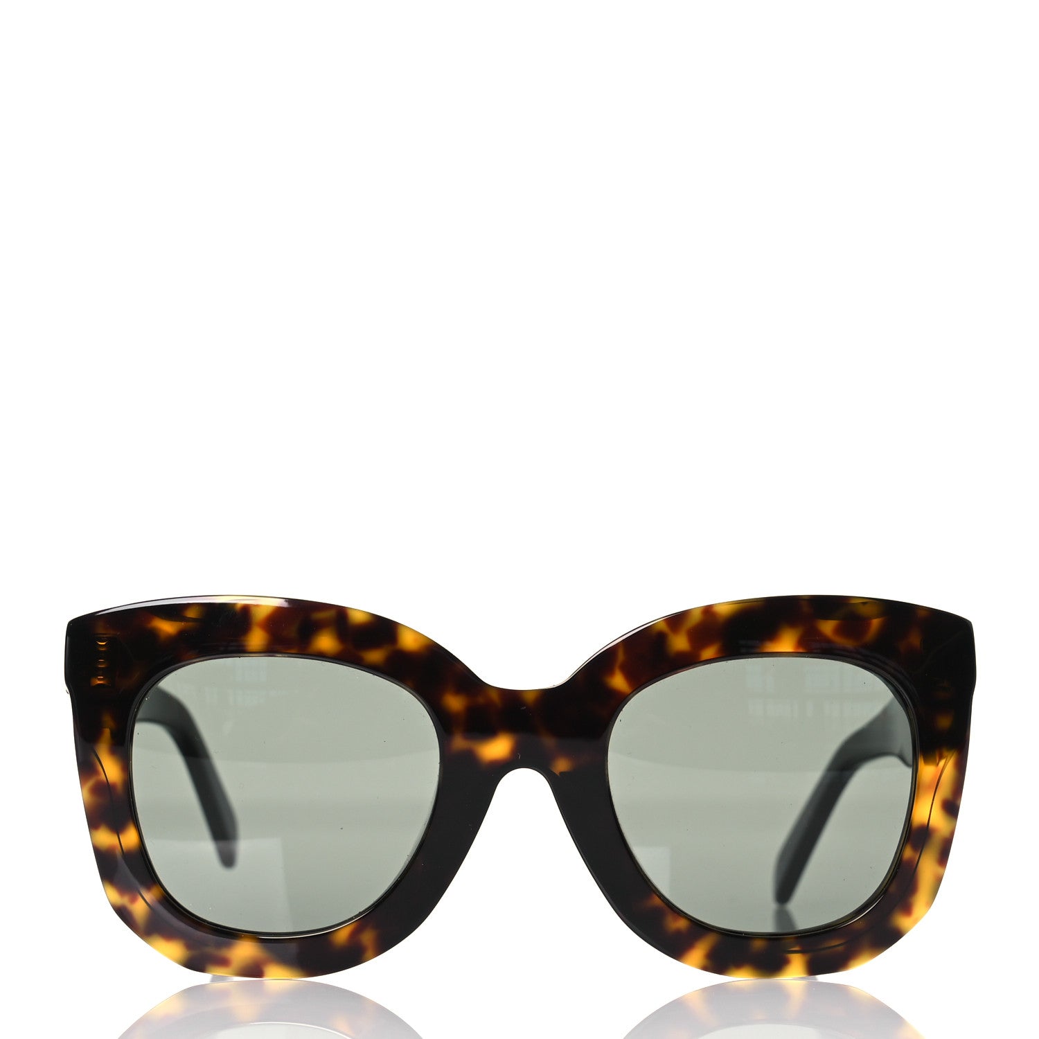 Celine Oversized Round Sunglasses CL4005FN Tortoise 2 of 8