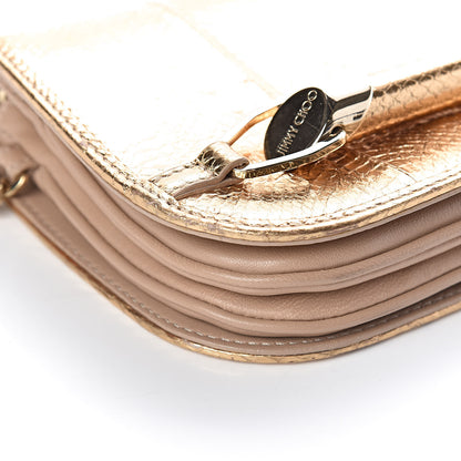 Jimmy Choo Metallic Elaphe Zadie Crossbody Bag Gold 10 of 11