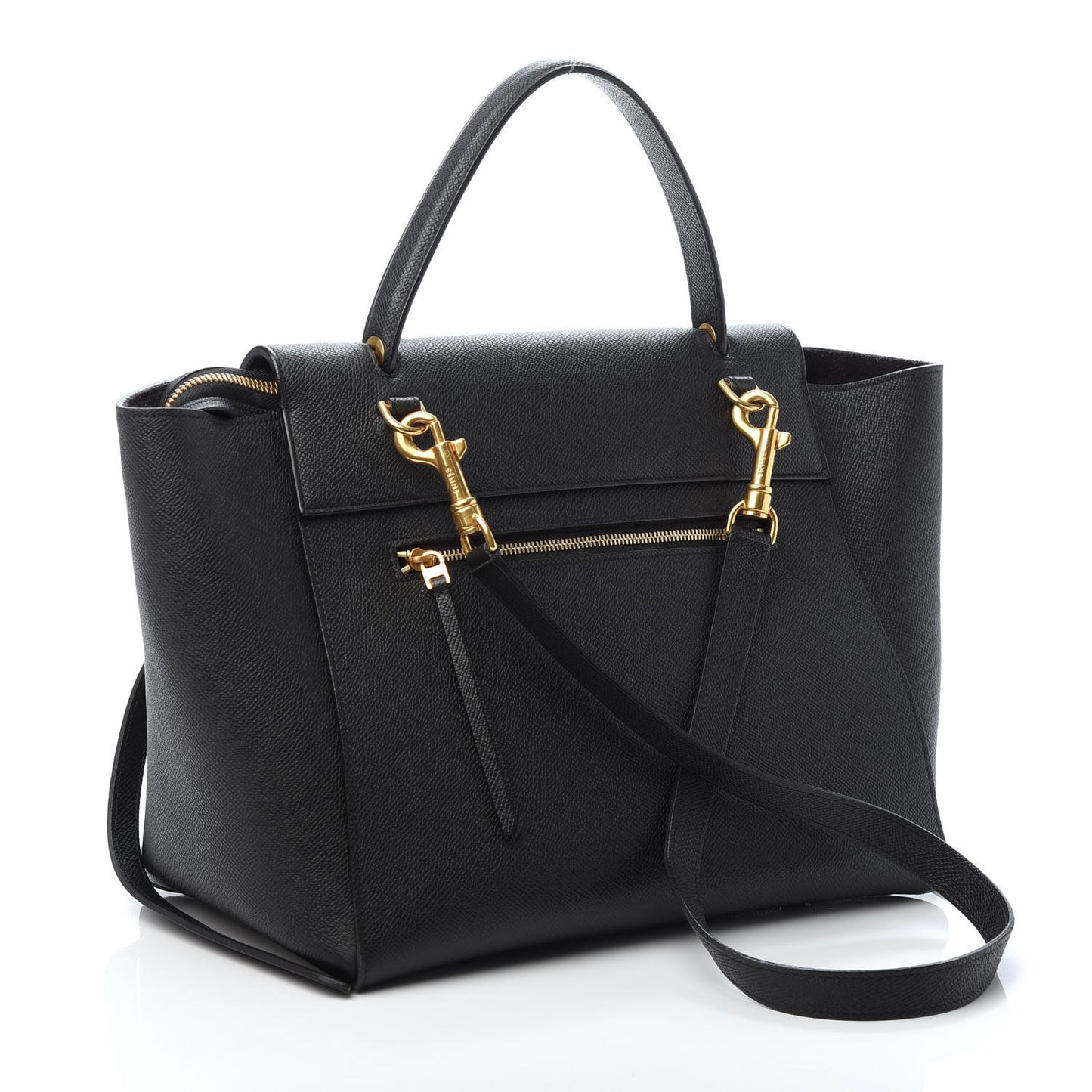 Grained Calfskin Mini Belt Bag Black
