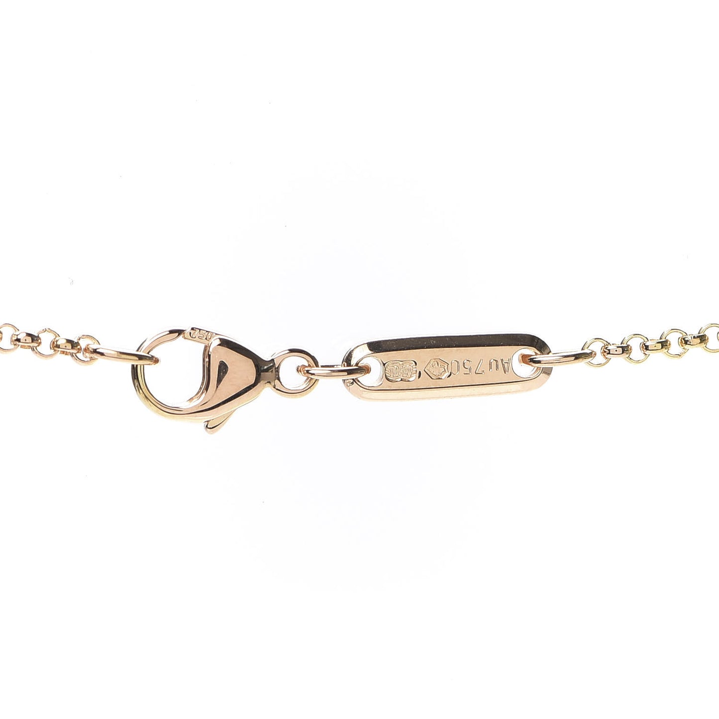 18K Rose Gold Happy Diamonds Icons Round Pendant Necklace