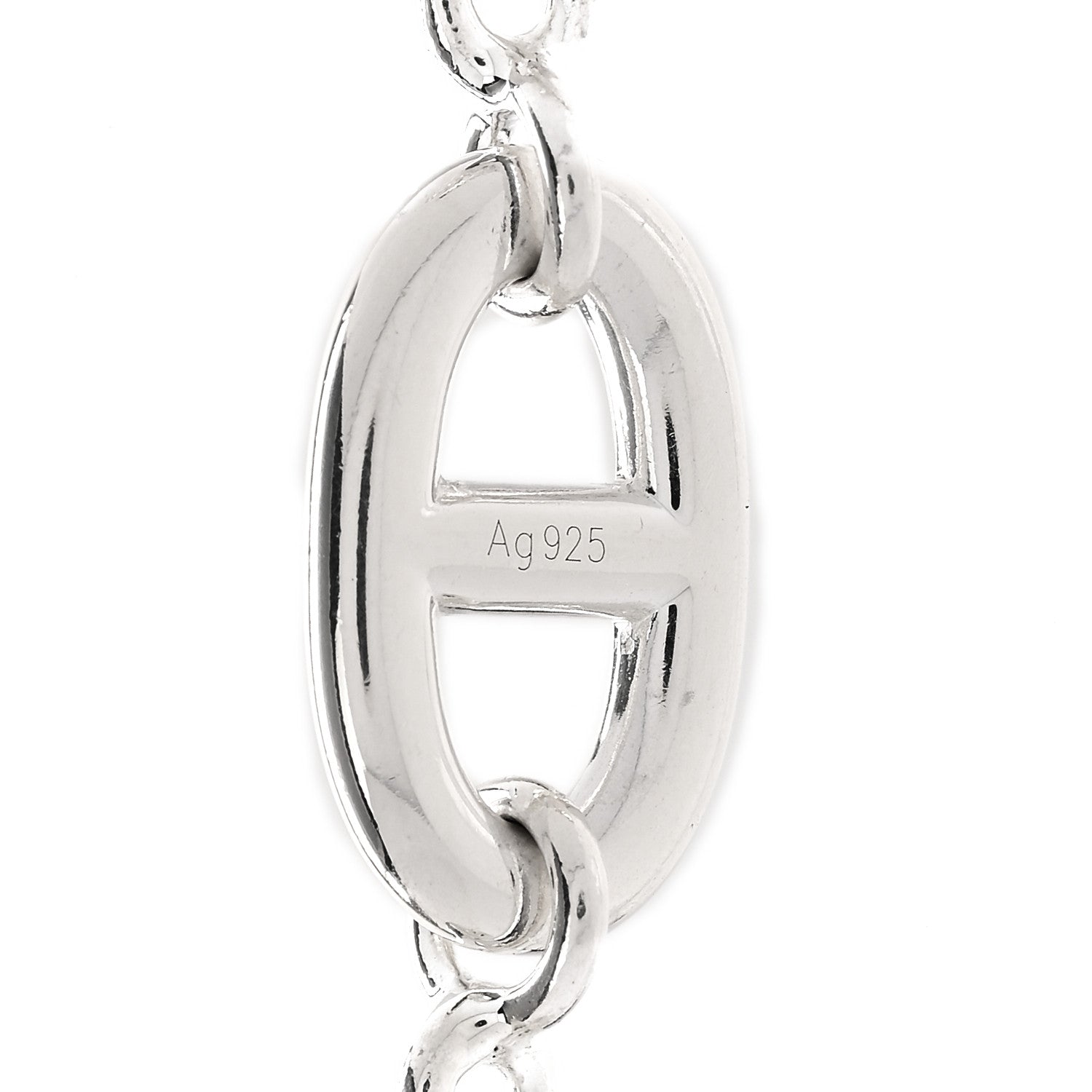 Hermes Sterling Silver Farandole Necklace 160 5 of 7