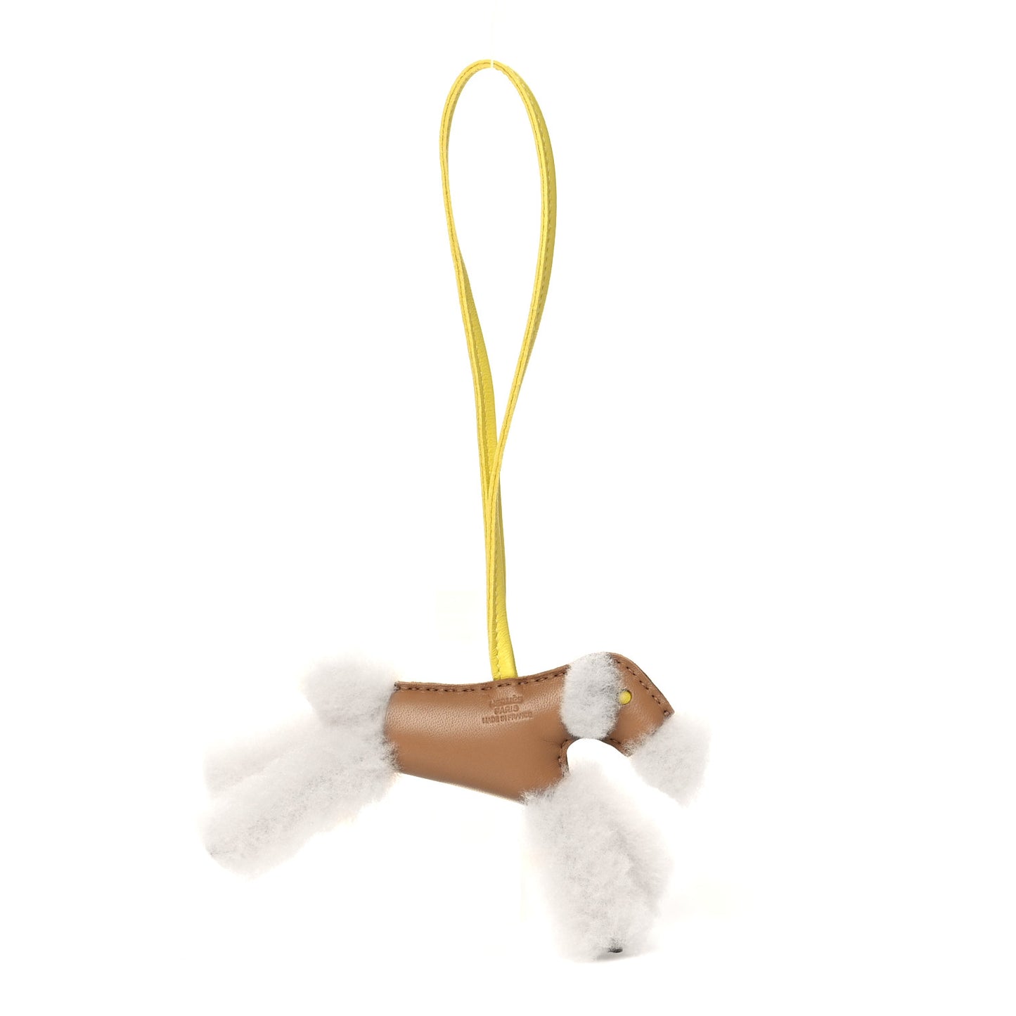 Milo Lambskin Shearling Budy Charm Chai Lime