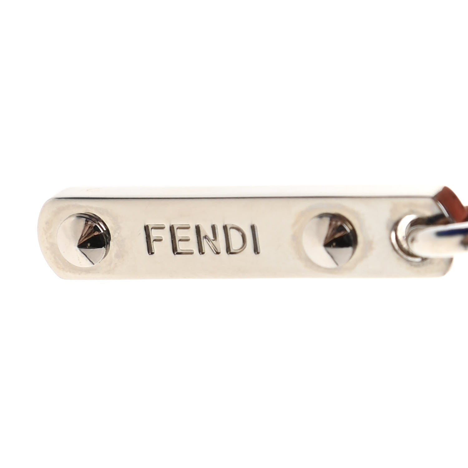 Fendi Mink Fox Fur Kid Monster Bag Bug Charm Blue Multicolor 3 of 4