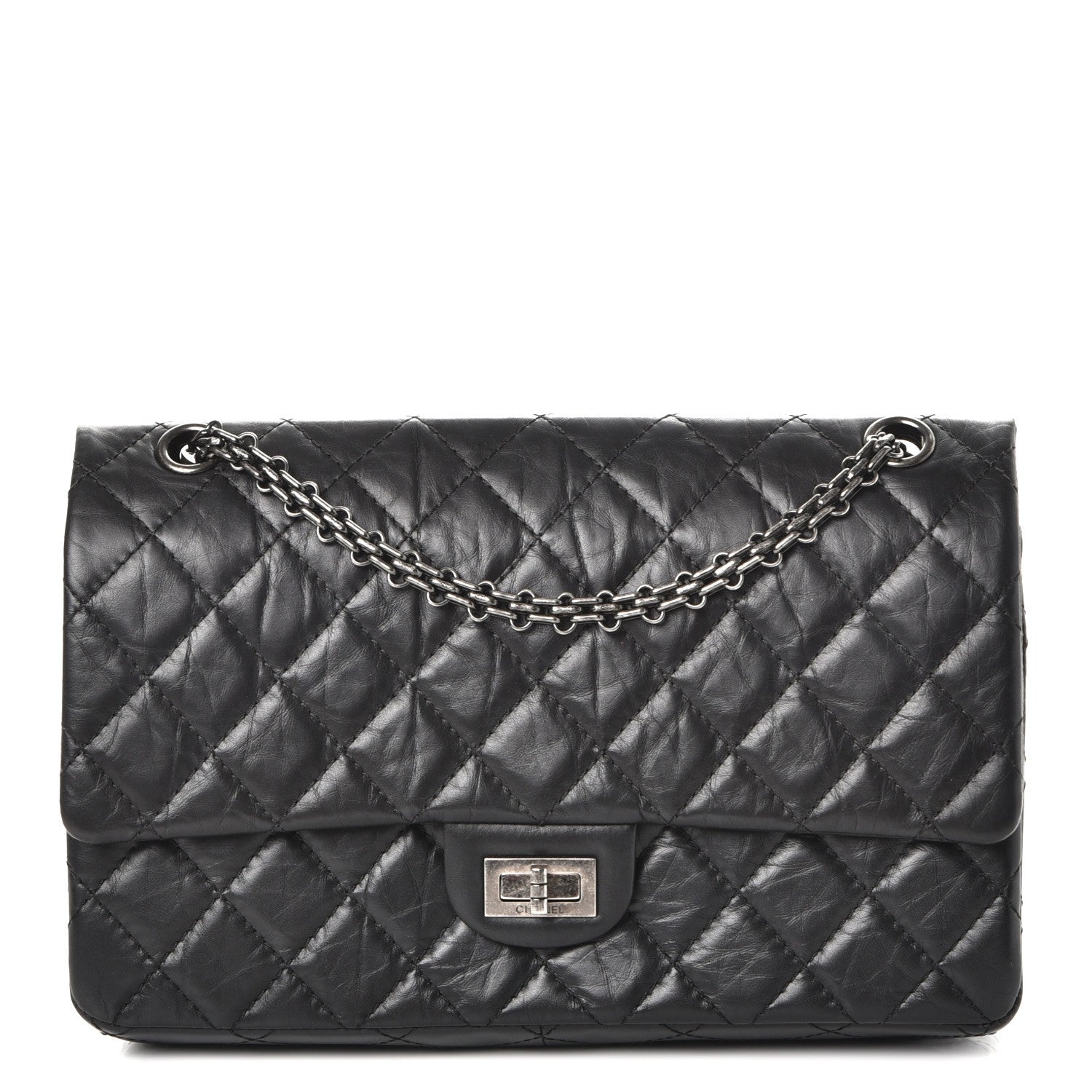 Chanel Aged Calfskin Quilted 2.55 Reissue 226 Flap Black 1 of 10