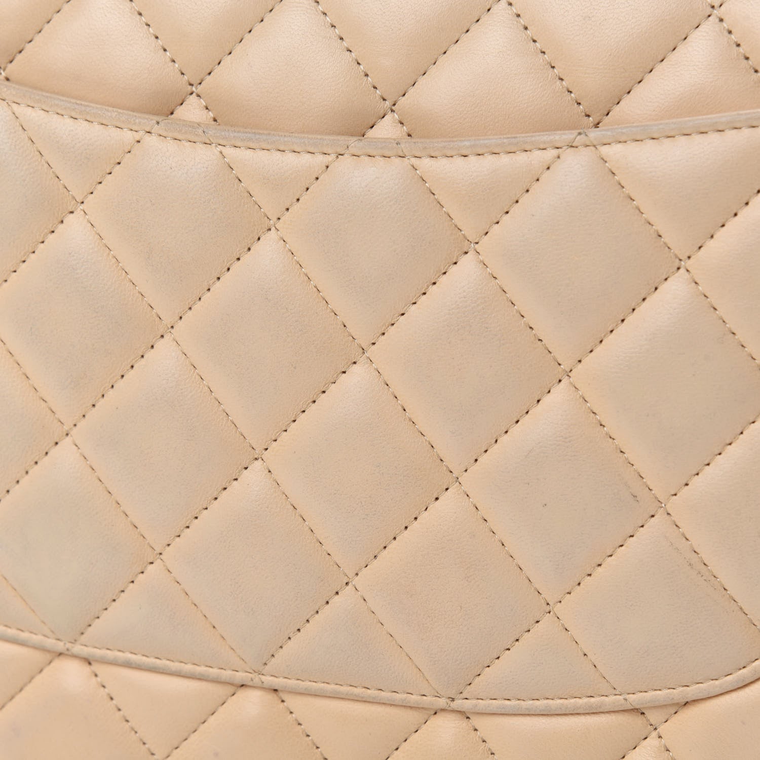 Chanel Lambskin Quilted Jumbo Double Flap Beige Clair 16 of 18