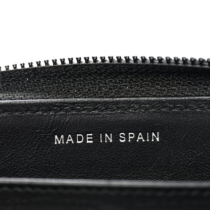 Chanel Caviar Chevron Quilted Zip Around Boy Wallet Black 7 of 9