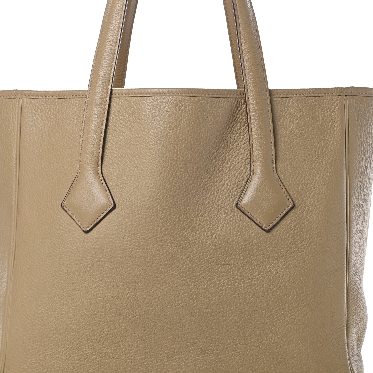 Hermes Taurillon Clemence Victoria II Cabas 32 Camel 7 of 18