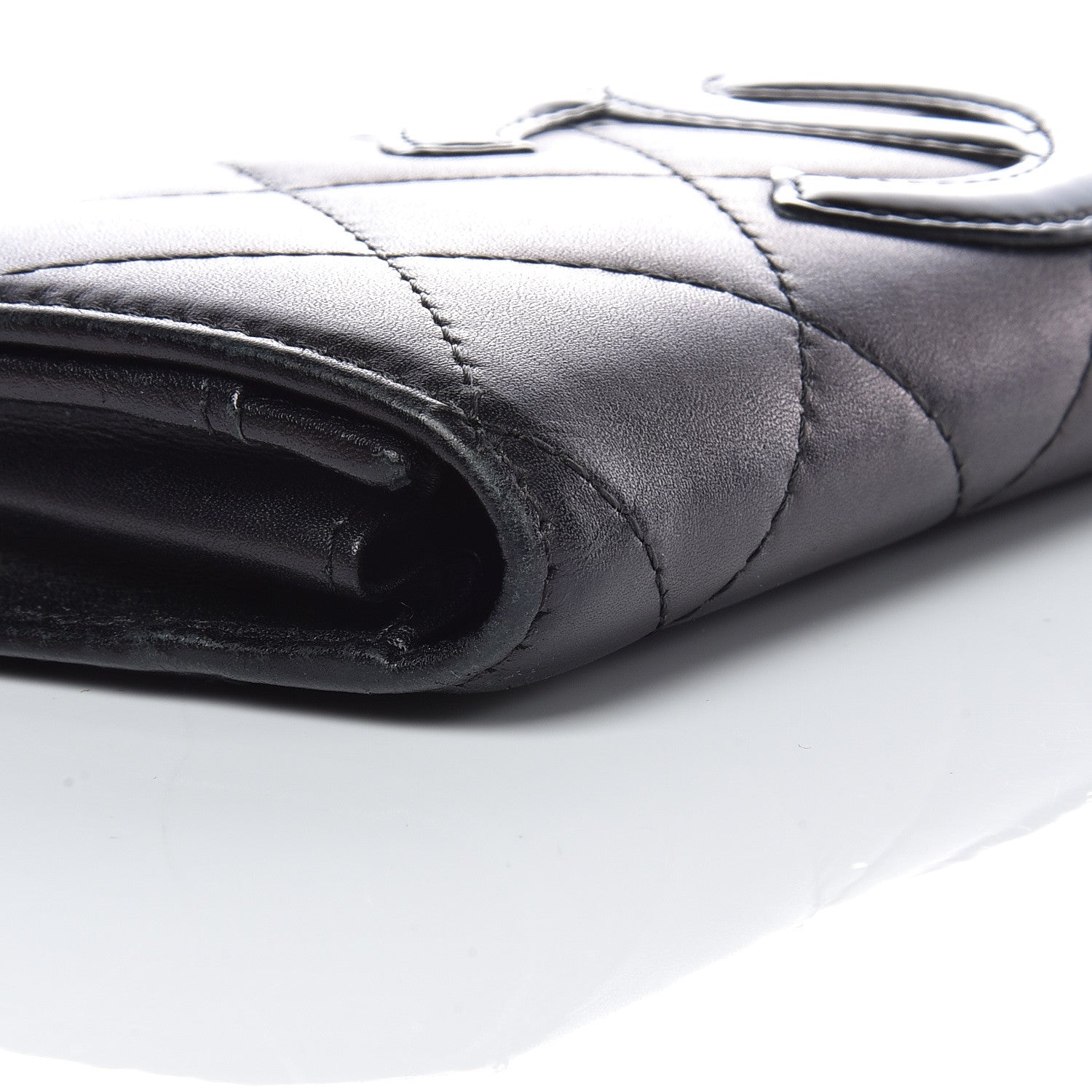 Chanel Calfskin Quilted Cambon Business Card Holder Black 11 of 15
