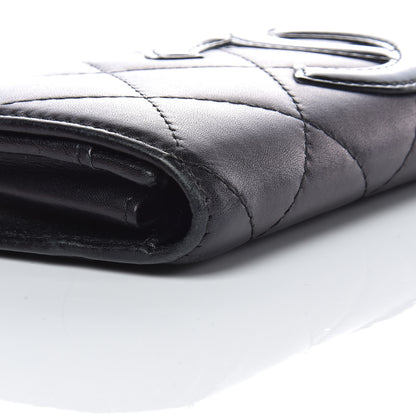 Chanel Calfskin Quilted Cambon Business Card Holder Black 11 of 15