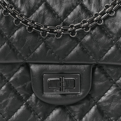 Chanel Aged Calfskin Quilted 2.55 Reissue Mini Flap So Black 9 of 10
