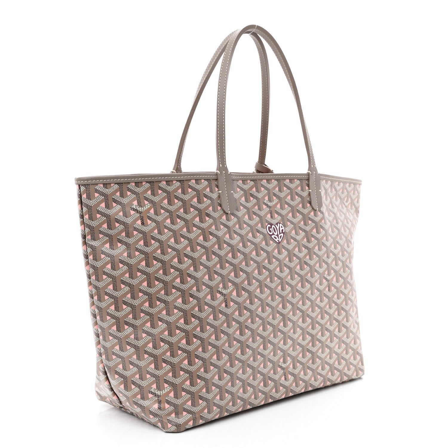 Goyard Goyardine Saint Louis Claire Voie PM Grege Powder Pink 4 of 12