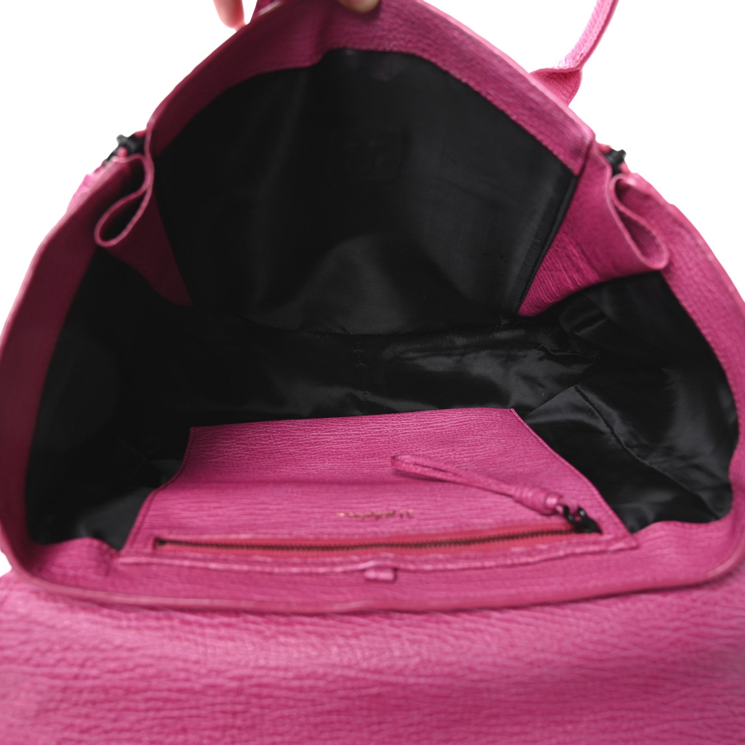 3.1 Phillip Lim Textured Calfskin Large Pashli Satchel Bright Fuchsia 5 of 14