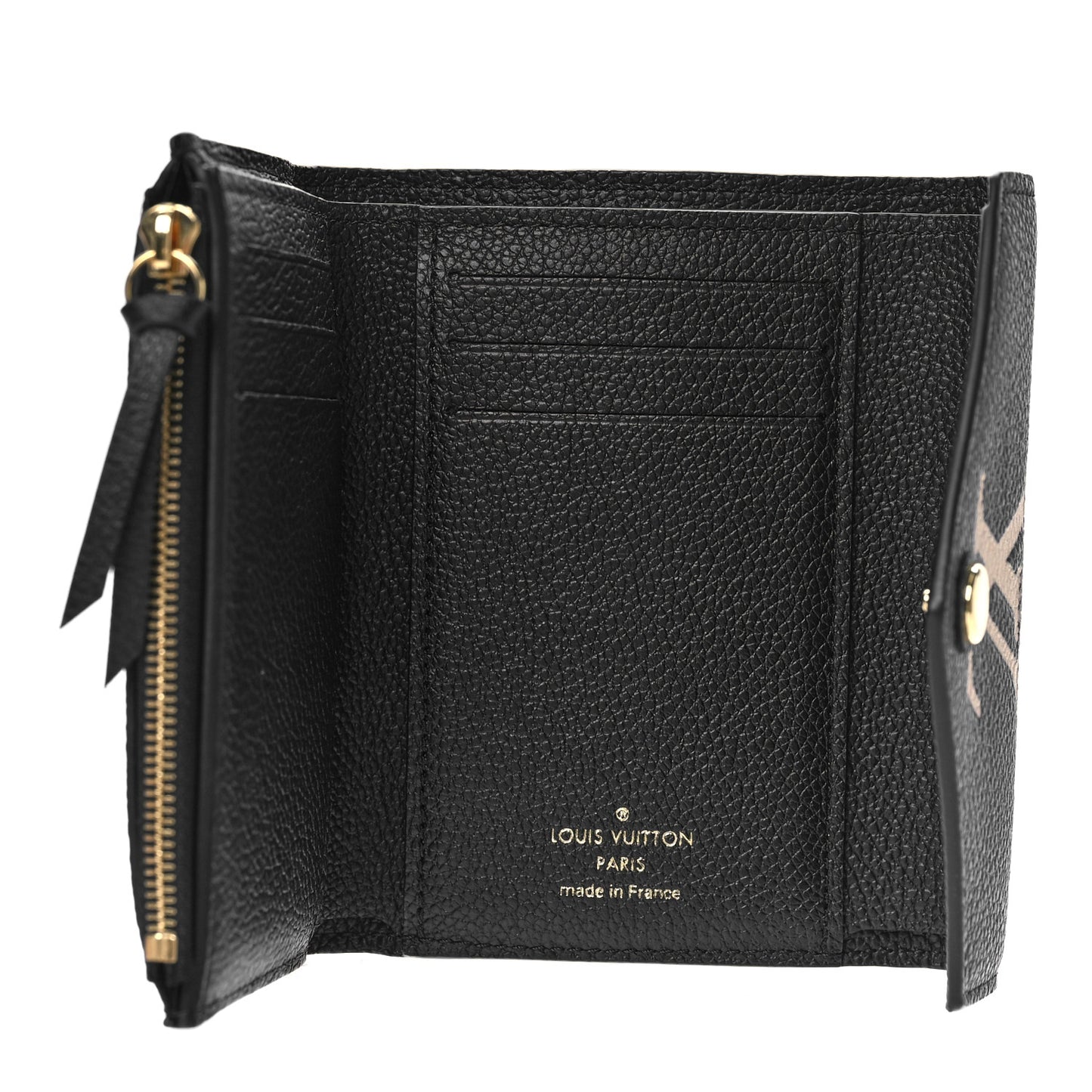 Empreinte Monogram Giant Victorine Wallet Black Beige