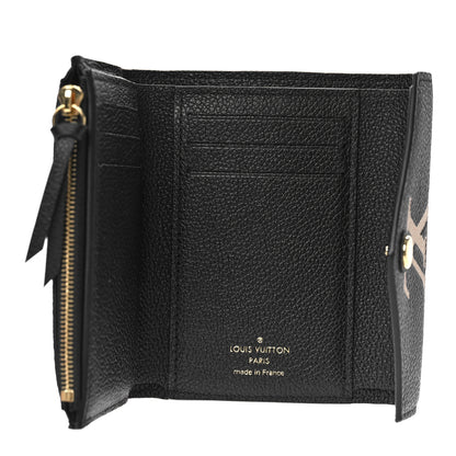 Louis Vuitton Empreinte Monogram Giant Victorine Wallet Black Beige 5 of 9