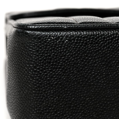 Chanel Caviar Vertical Quilted Jumbo Single Flap Black 10 of 10
