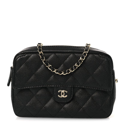 Chanel Caviar Quilted Chain Camera Bag Black 1 of 10