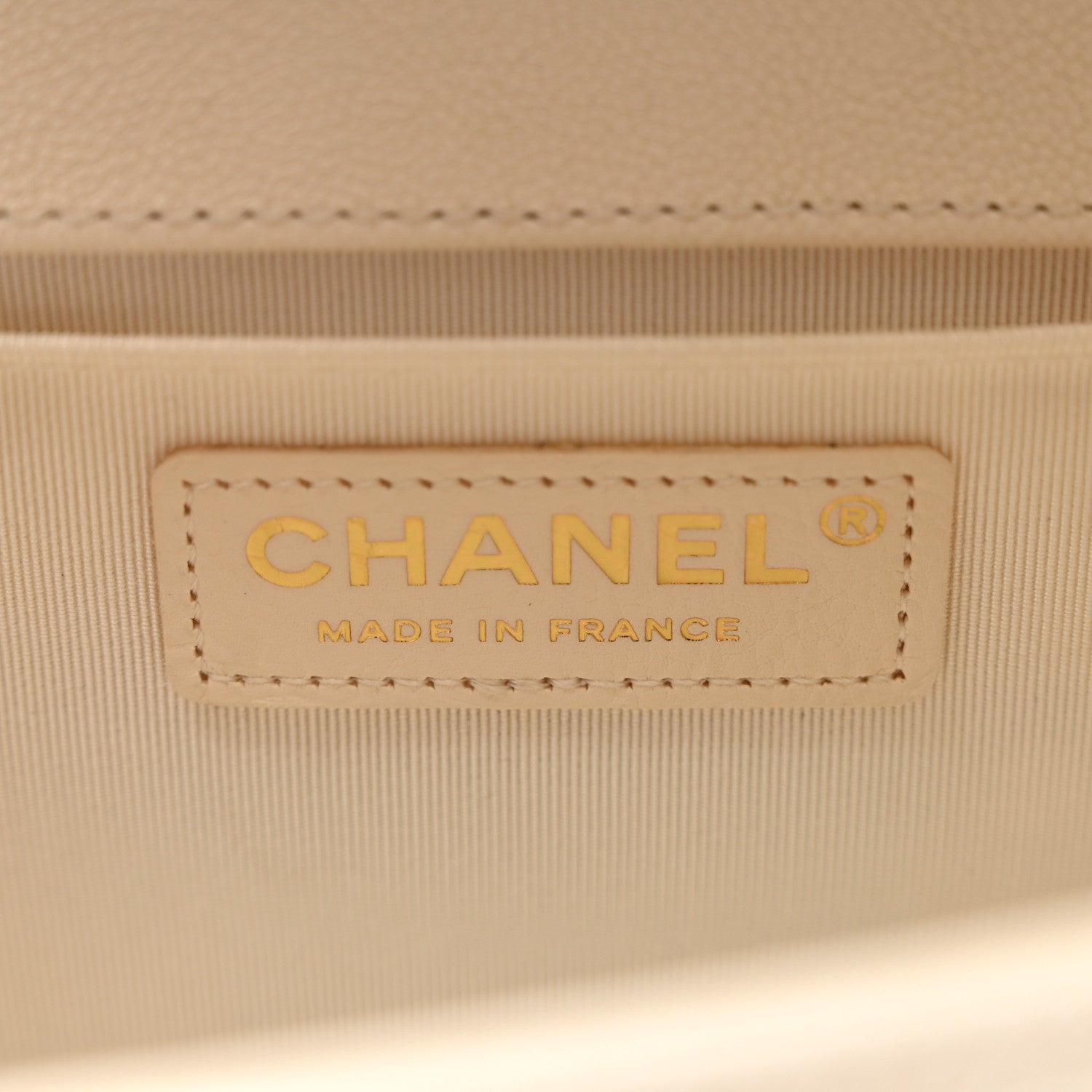 Chanel Caviar Quilted Medium Boy Flap White 6 of 10
