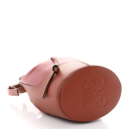 Loewe Calfskin Medium Balloon Bucket Bag Burgundy Tan 4 of 10