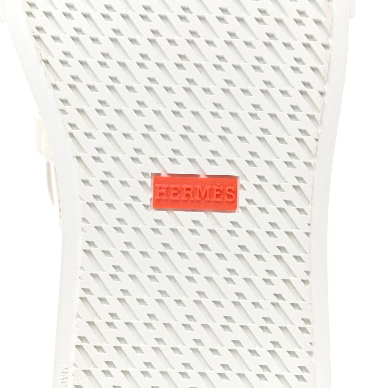 Hermes Epsom Calfskin Game Slip On Fringe Sneakers 38 White 9 of 10