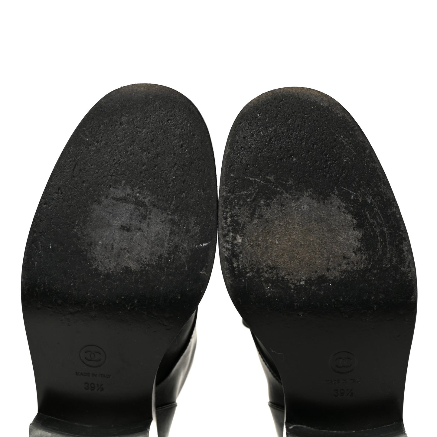 Iridescent Calfskin Patent Cap Toe Combat Boots 39.5 Black