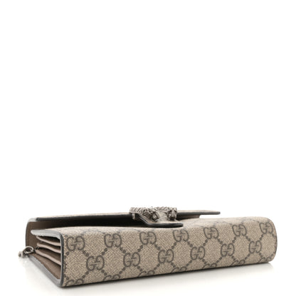 Gucci GG Supreme Monogram Mini Dionysus Chain Wallet Beige Taupe 4 of 10