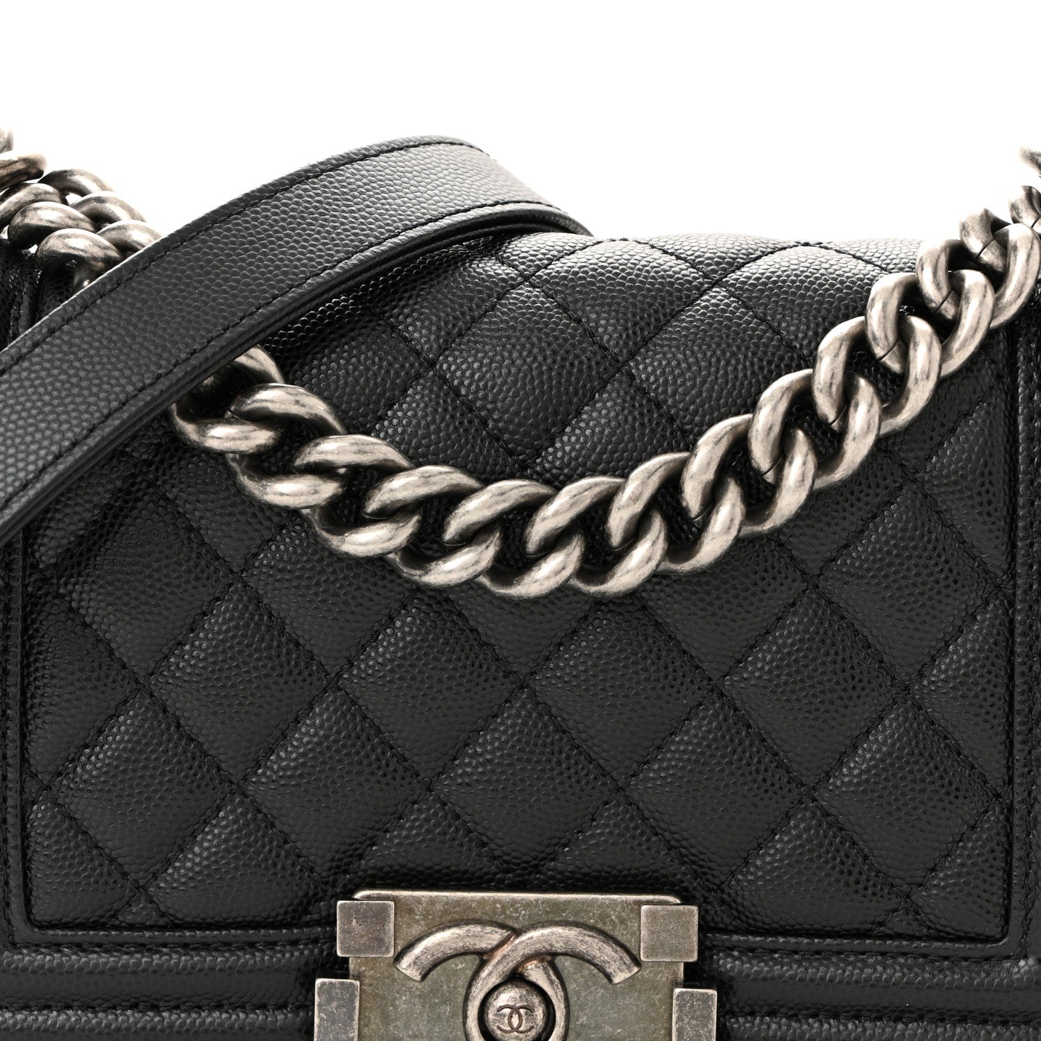 Chanel Caviar Quilted Small Boy Flap Black 8 of 10