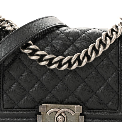 Chanel Caviar Quilted Small Boy Flap Black 8 of 10