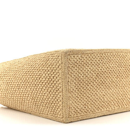 Loewe X PAULA'S IBIZA Raffia Medium Font Tote Natural Tan 10 of 11