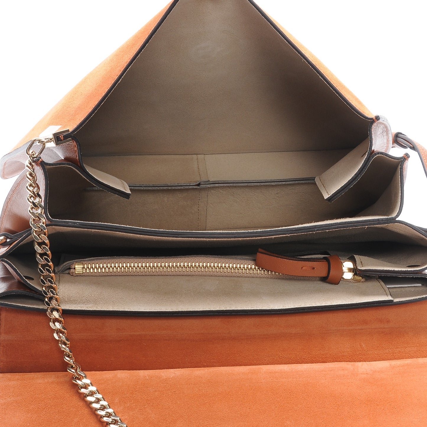 Python Suede Medium Faye Shoulder Bag Tannish Red