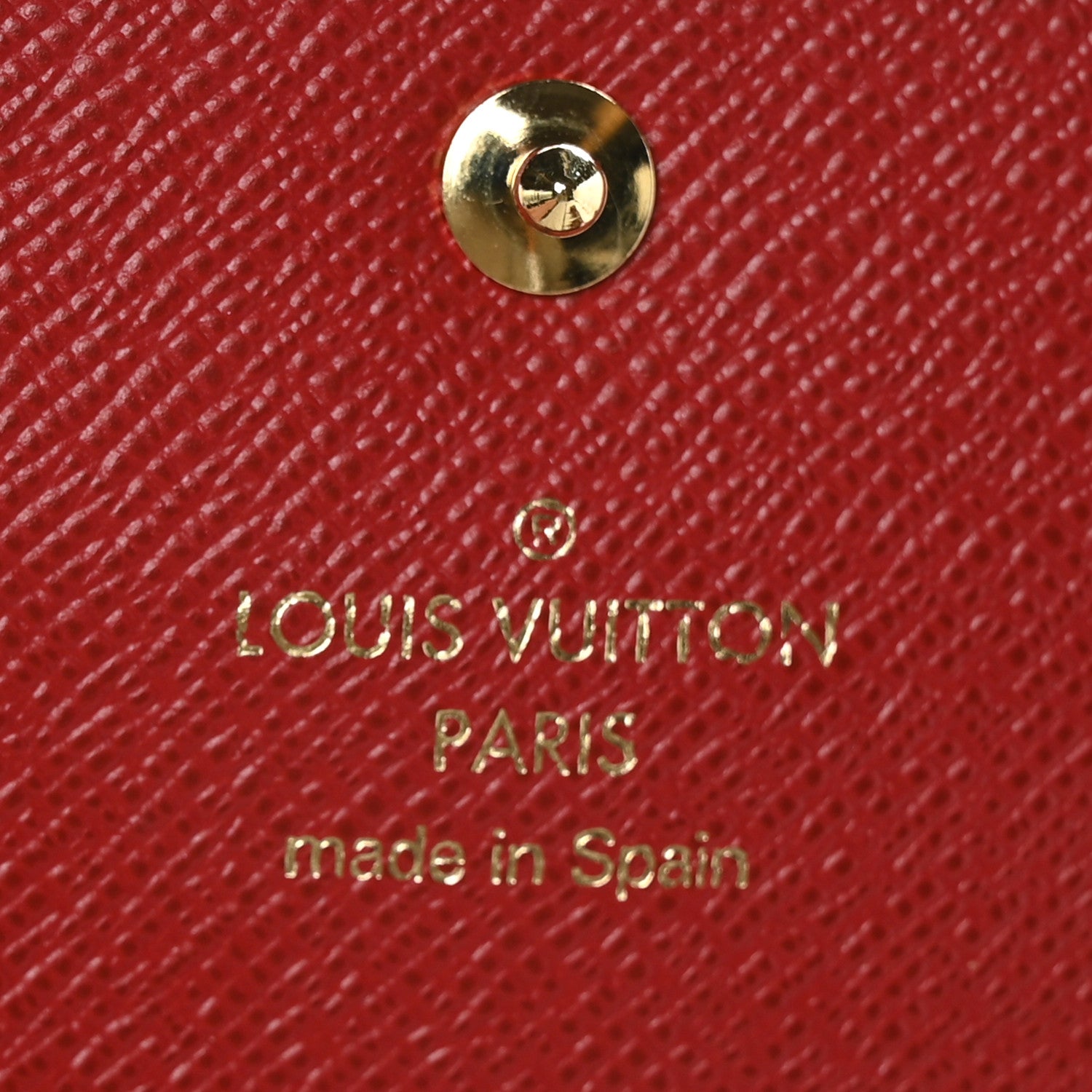 Louis Vuitton Damier Ebene Caissa Wallet Cherry 8 of 8