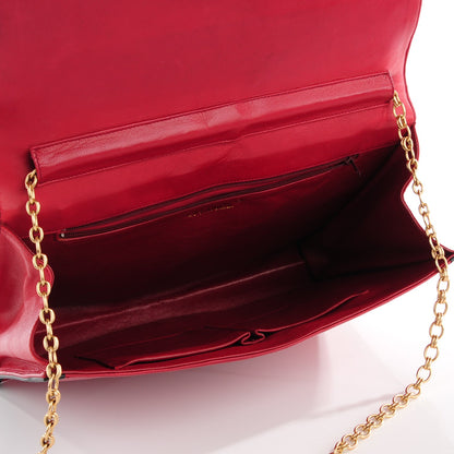 Chanel Lambskin CC Flap Shoulder Bag Red 5 of 7