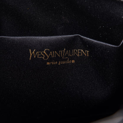 Saint Laurent Goatskin Pony Hair Leopard Print Bucket Bag Black 5 of 9