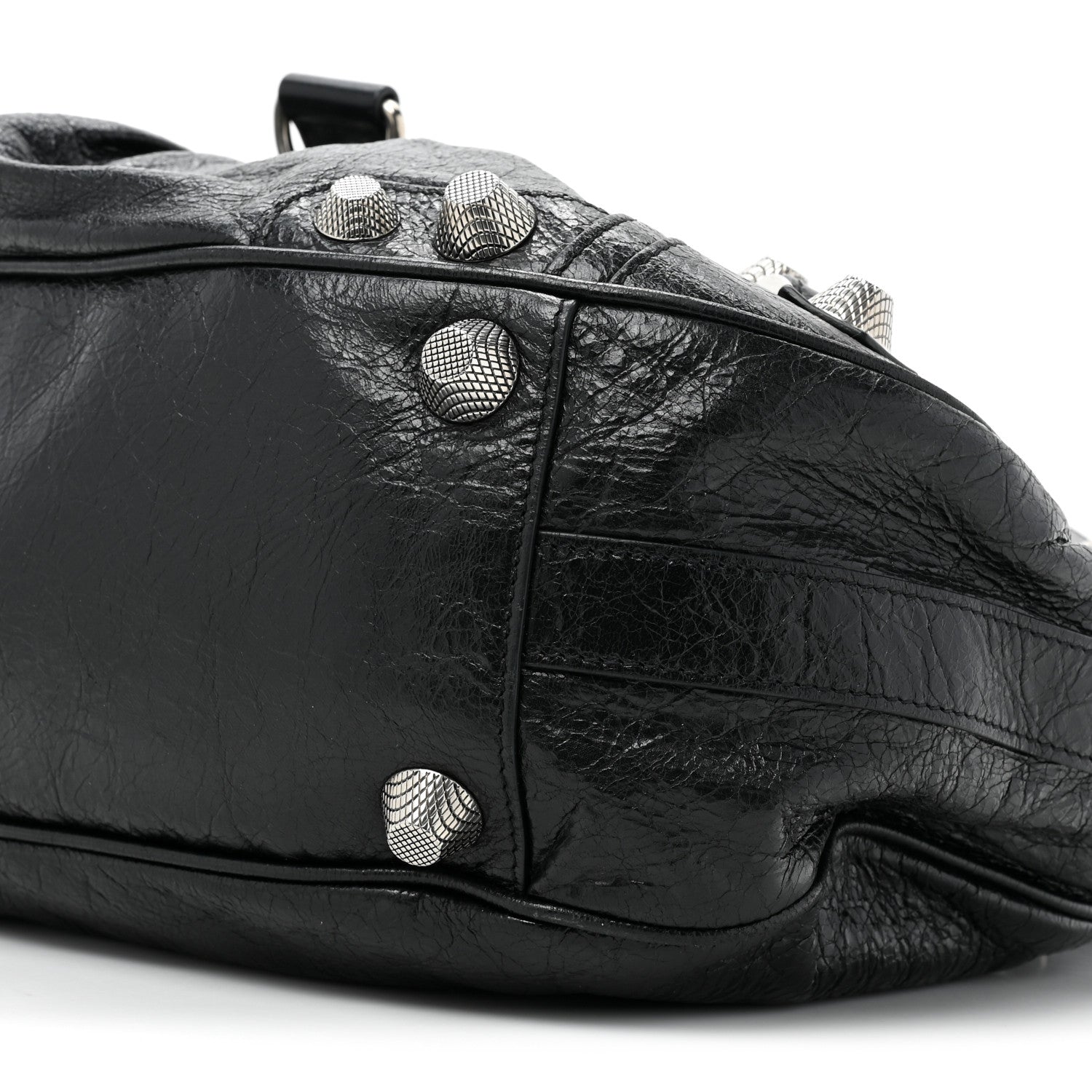 Balenciaga Agneau Arena Large Le Cagole Shoulder Bag Black 8 of 9