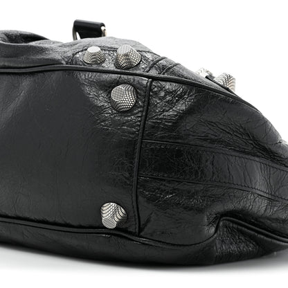 Balenciaga Agneau Arena Large Le Cagole Shoulder Bag Black 8 of 9