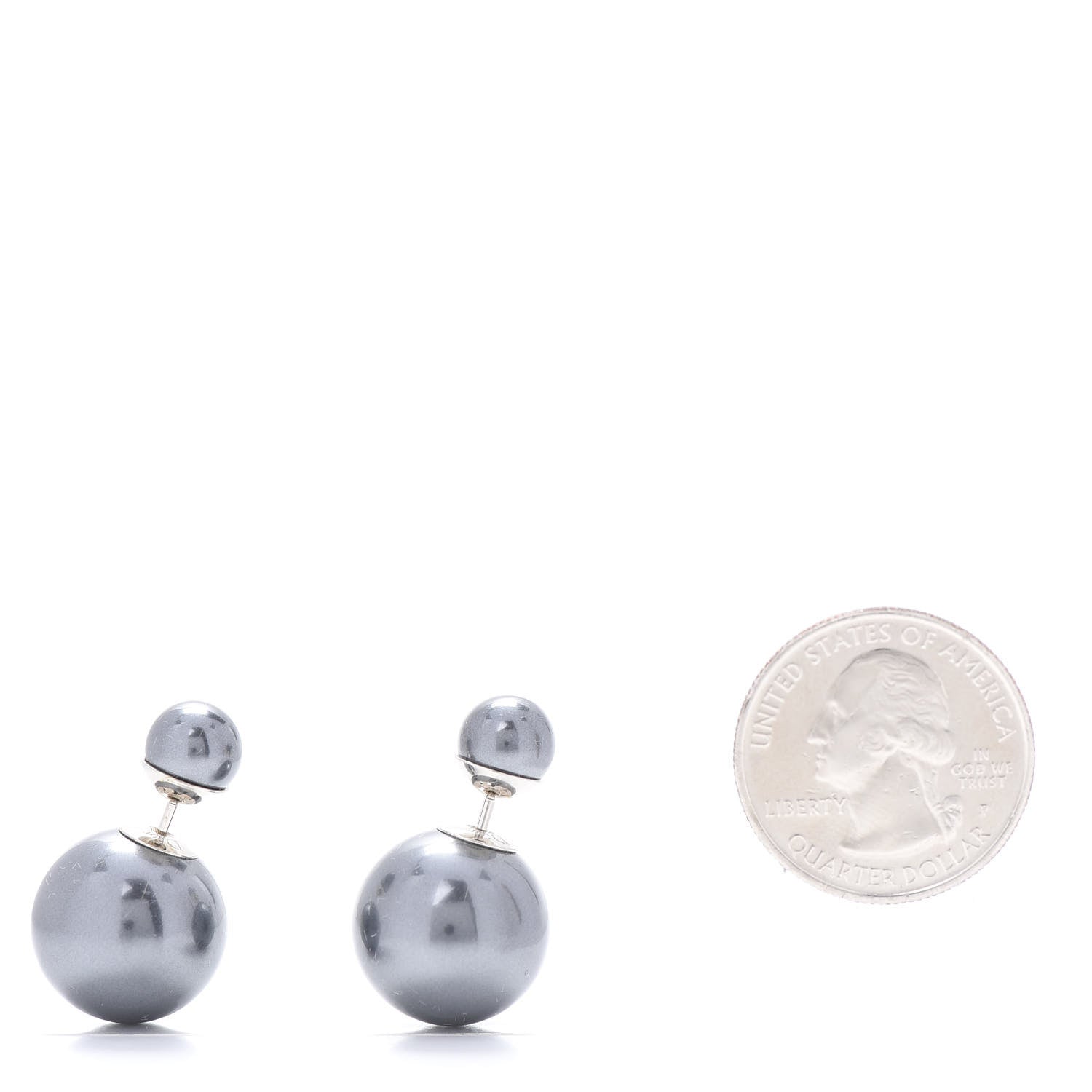Christian Dior Mise En Dior Tribal Earrings Grey 2 of 4