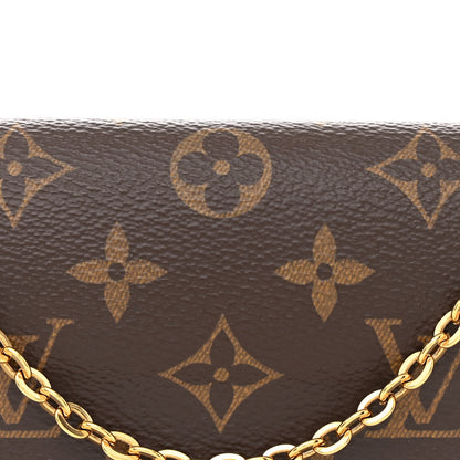 Louis Vuitton Monogram Flore Chain Wallet Rose Ballerine 6 of 8